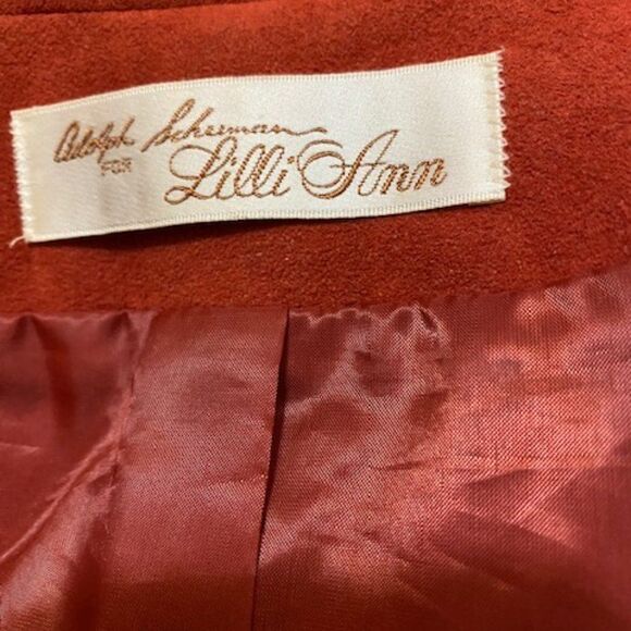 Adolph Schuman for Lilli Ann Vintage (70-80's) Orange jacket, size L - Picture 5 of 5